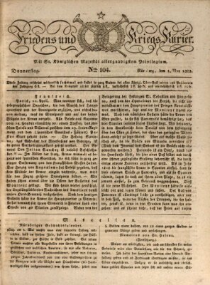 Der Friedens- u. Kriegs-Kurier (Nürnberger Friedens- und Kriegs-Kurier) Donnerstag 1. Mai 1823