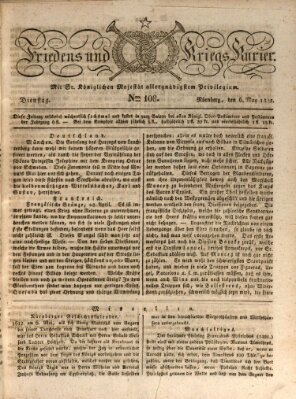 Der Friedens- u. Kriegs-Kurier (Nürnberger Friedens- und Kriegs-Kurier) Dienstag 6. Mai 1823