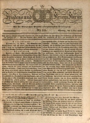 Der Friedens- u. Kriegs-Kurier (Nürnberger Friedens- und Kriegs-Kurier) Donnerstag 8. Mai 1823