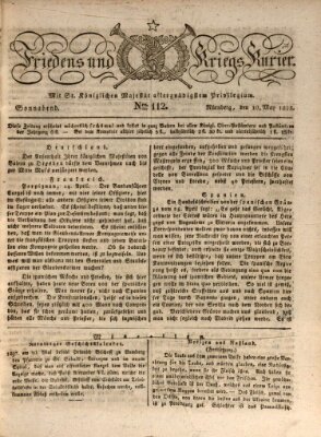 Der Friedens- u. Kriegs-Kurier (Nürnberger Friedens- und Kriegs-Kurier) Samstag 10. Mai 1823