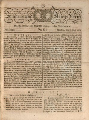 Der Friedens- u. Kriegs-Kurier (Nürnberger Friedens- und Kriegs-Kurier) Mittwoch 25. Juni 1823