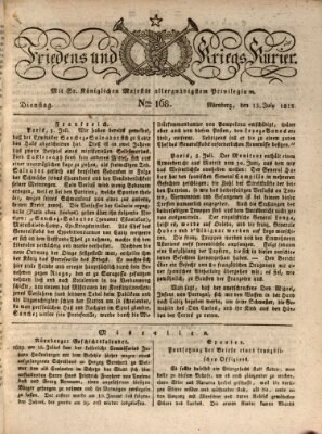 Der Friedens- u. Kriegs-Kurier (Nürnberger Friedens- und Kriegs-Kurier) Dienstag 15. Juli 1823