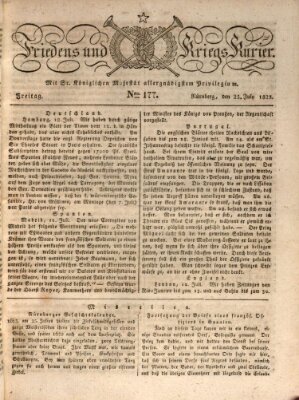 Der Friedens- u. Kriegs-Kurier (Nürnberger Friedens- und Kriegs-Kurier) Freitag 25. Juli 1823