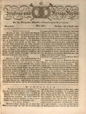 Der Friedens- u. Kriegs-Kurier (Nürnberger Friedens- und Kriegs-Kurier) Mittwoch 6. August 1823