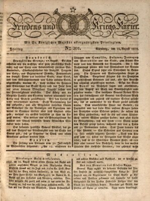 Der Friedens- u. Kriegs-Kurier (Nürnberger Friedens- und Kriegs-Kurier) Freitag 22. August 1823