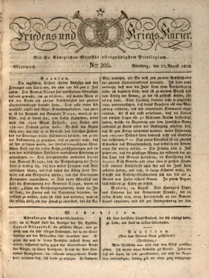 Der Friedens- u. Kriegs-Kurier (Nürnberger Friedens- und Kriegs-Kurier) Mittwoch 27. August 1823