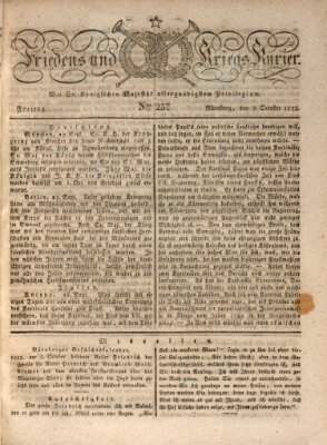 Der Friedens- u. Kriegs-Kurier (Nürnberger Friedens- und Kriegs-Kurier) Freitag 3. Oktober 1823