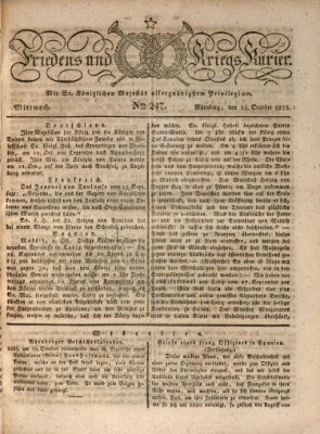 Der Friedens- u. Kriegs-Kurier (Nürnberger Friedens- und Kriegs-Kurier) Mittwoch 15. Oktober 1823