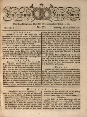 Der Friedens- u. Kriegs-Kurier (Nürnberger Friedens- und Kriegs-Kurier) Dienstag 21. Oktober 1823