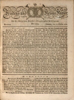 Der Friedens- u. Kriegs-Kurier (Nürnberger Friedens- und Kriegs-Kurier) Freitag 24. Oktober 1823