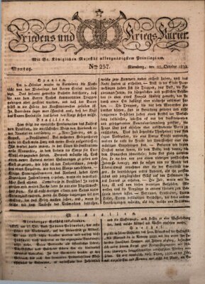 Der Friedens- u. Kriegs-Kurier (Nürnberger Friedens- und Kriegs-Kurier) Montag 27. Oktober 1823