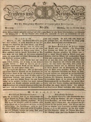 Der Friedens- u. Kriegs-Kurier (Nürnberger Friedens- und Kriegs-Kurier) Freitag 31. Oktober 1823