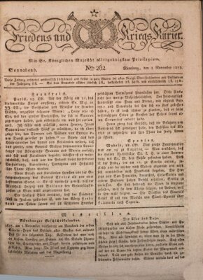 Der Friedens- u. Kriegs-Kurier (Nürnberger Friedens- und Kriegs-Kurier) Samstag 1. November 1823