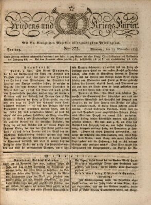 Der Friedens- u. Kriegs-Kurier (Nürnberger Friedens- und Kriegs-Kurier) Freitag 14. November 1823