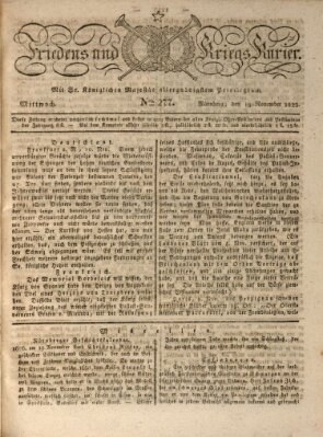 Der Friedens- u. Kriegs-Kurier (Nürnberger Friedens- und Kriegs-Kurier) Mittwoch 19. November 1823