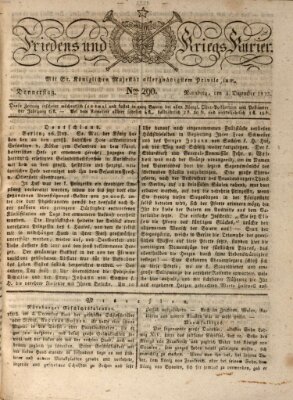 Der Friedens- u. Kriegs-Kurier (Nürnberger Friedens- und Kriegs-Kurier) Donnerstag 4. Dezember 1823