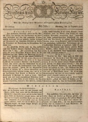 Der Friedens- u. Kriegs-Kurier (Nürnberger Friedens- und Kriegs-Kurier) Dienstag 30. Dezember 1823