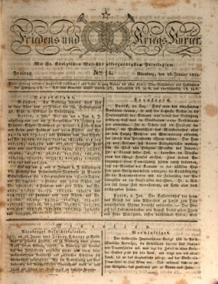 Der Friedens- u. Kriegs-Kurier (Nürnberger Friedens- und Kriegs-Kurier) Freitag 16. Januar 1824