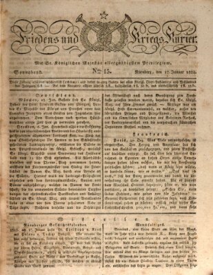 Der Friedens- u. Kriegs-Kurier (Nürnberger Friedens- und Kriegs-Kurier) Samstag 17. Januar 1824