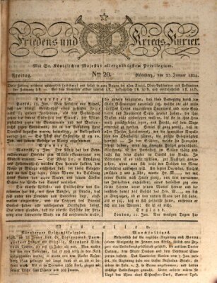 Der Friedens- u. Kriegs-Kurier (Nürnberger Friedens- und Kriegs-Kurier) Freitag 23. Januar 1824