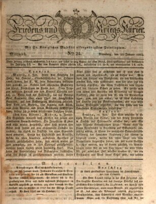 Der Friedens- u. Kriegs-Kurier (Nürnberger Friedens- und Kriegs-Kurier) Mittwoch 28. Januar 1824