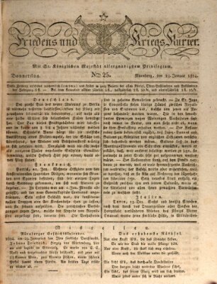 Der Friedens- u. Kriegs-Kurier (Nürnberger Friedens- und Kriegs-Kurier) Donnerstag 29. Januar 1824