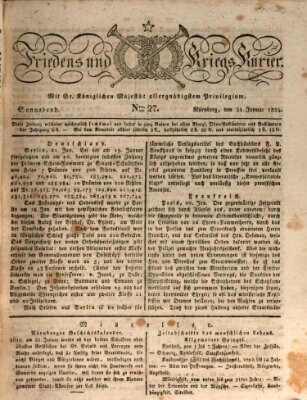 Der Friedens- u. Kriegs-Kurier (Nürnberger Friedens- und Kriegs-Kurier) Samstag 31. Januar 1824