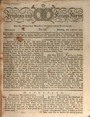 Der Friedens- u. Kriegs-Kurier (Nürnberger Friedens- und Kriegs-Kurier) Mittwoch 4. Februar 1824