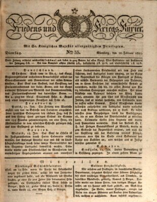 Der Friedens- u. Kriegs-Kurier (Nürnberger Friedens- und Kriegs-Kurier) Dienstag 10. Februar 1824