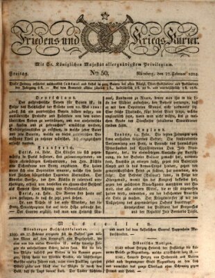 Der Friedens- u. Kriegs-Kurier (Nürnberger Friedens- und Kriegs-Kurier) Freitag 27. Februar 1824