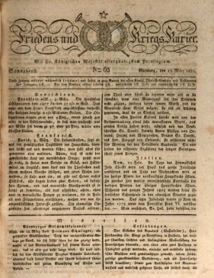 Der Friedens- u. Kriegs-Kurier (Nürnberger Friedens- und Kriegs-Kurier) Samstag 13. März 1824