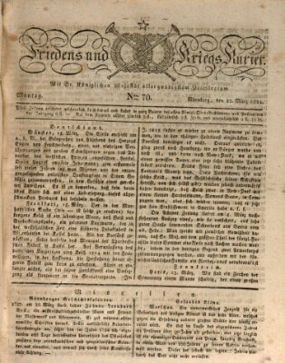 Der Friedens- u. Kriegs-Kurier (Nürnberger Friedens- und Kriegs-Kurier) Montag 22. März 1824