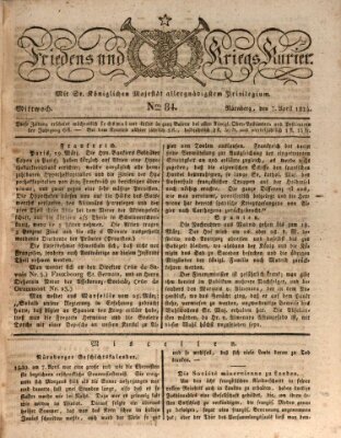 Der Friedens- u. Kriegs-Kurier (Nürnberger Friedens- und Kriegs-Kurier) Mittwoch 7. April 1824