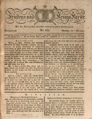 Der Friedens- u. Kriegs-Kurier (Nürnberger Friedens- und Kriegs-Kurier) Samstag 1. Mai 1824