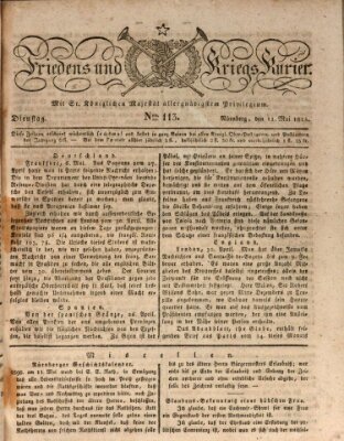 Der Friedens- u. Kriegs-Kurier (Nürnberger Friedens- und Kriegs-Kurier) Dienstag 11. Mai 1824