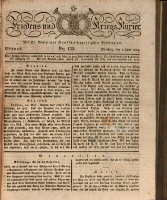 Der Friedens- u. Kriegs-Kurier (Nürnberger Friedens- und Kriegs-Kurier) Mittwoch 2. Juni 1824