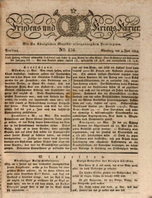 Der Friedens- u. Kriegs-Kurier (Nürnberger Friedens- und Kriegs-Kurier) Freitag 4. Juni 1824