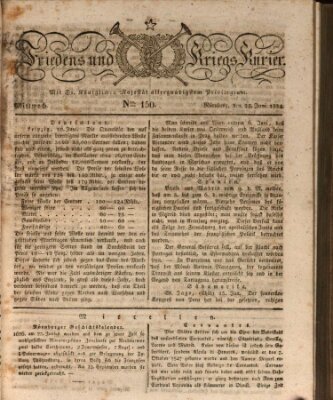 Der Friedens- u. Kriegs-Kurier (Nürnberger Friedens- und Kriegs-Kurier) Freitag 25. Juni 1824