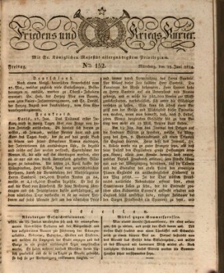 Der Friedens- u. Kriegs-Kurier (Nürnberger Friedens- und Kriegs-Kurier) Freitag 25. Juni 1824