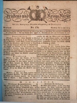 Der Friedens- u. Kriegs-Kurier (Nürnberger Friedens- und Kriegs-Kurier) Mittwoch 21. Juli 1824