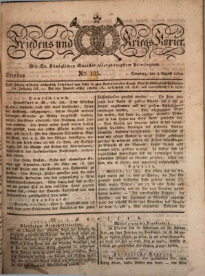 Der Friedens- u. Kriegs-Kurier (Nürnberger Friedens- und Kriegs-Kurier) Dienstag 3. August 1824