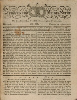 Der Friedens- u. Kriegs-Kurier (Nürnberger Friedens- und Kriegs-Kurier) Mittwoch 25. August 1824