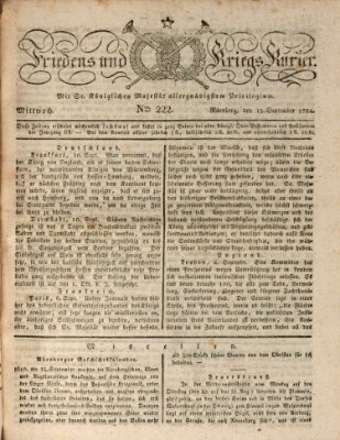 Der Friedens- u. Kriegs-Kurier (Nürnberger Friedens- und Kriegs-Kurier) Mittwoch 15. September 1824