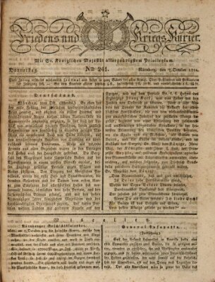 Der Friedens- u. Kriegs-Kurier (Nürnberger Friedens- und Kriegs-Kurier) Donnerstag 7. Oktober 1824