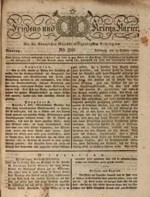 Der Friedens- u. Kriegs-Kurier (Nürnberger Friedens- und Kriegs-Kurier) Montag 18. Oktober 1824