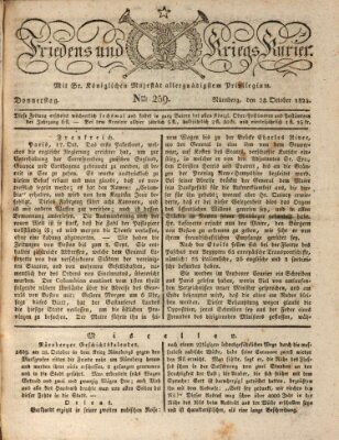 Der Friedens- u. Kriegs-Kurier (Nürnberger Friedens- und Kriegs-Kurier) Donnerstag 28. Oktober 1824