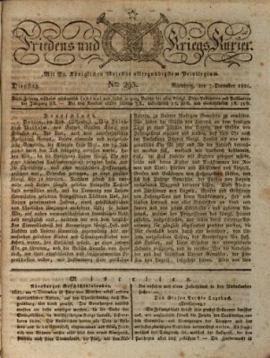 Der Friedens- u. Kriegs-Kurier (Nürnberger Friedens- und Kriegs-Kurier) Dienstag 7. Dezember 1824