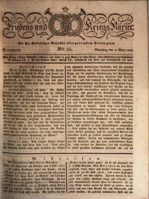 Der Friedens- u. Kriegs-Kurier (Nürnberger Friedens- und Kriegs-Kurier) Samstag 5. März 1825