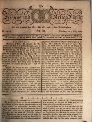 Der Friedens- u. Kriegs-Kurier (Nürnberger Friedens- und Kriegs-Kurier) Mittwoch 9. März 1825