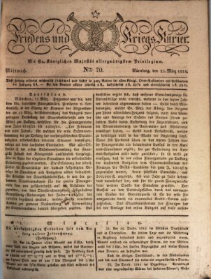 Der Friedens- u. Kriegs-Kurier (Nürnberger Friedens- und Kriegs-Kurier) Mittwoch 23. März 1825